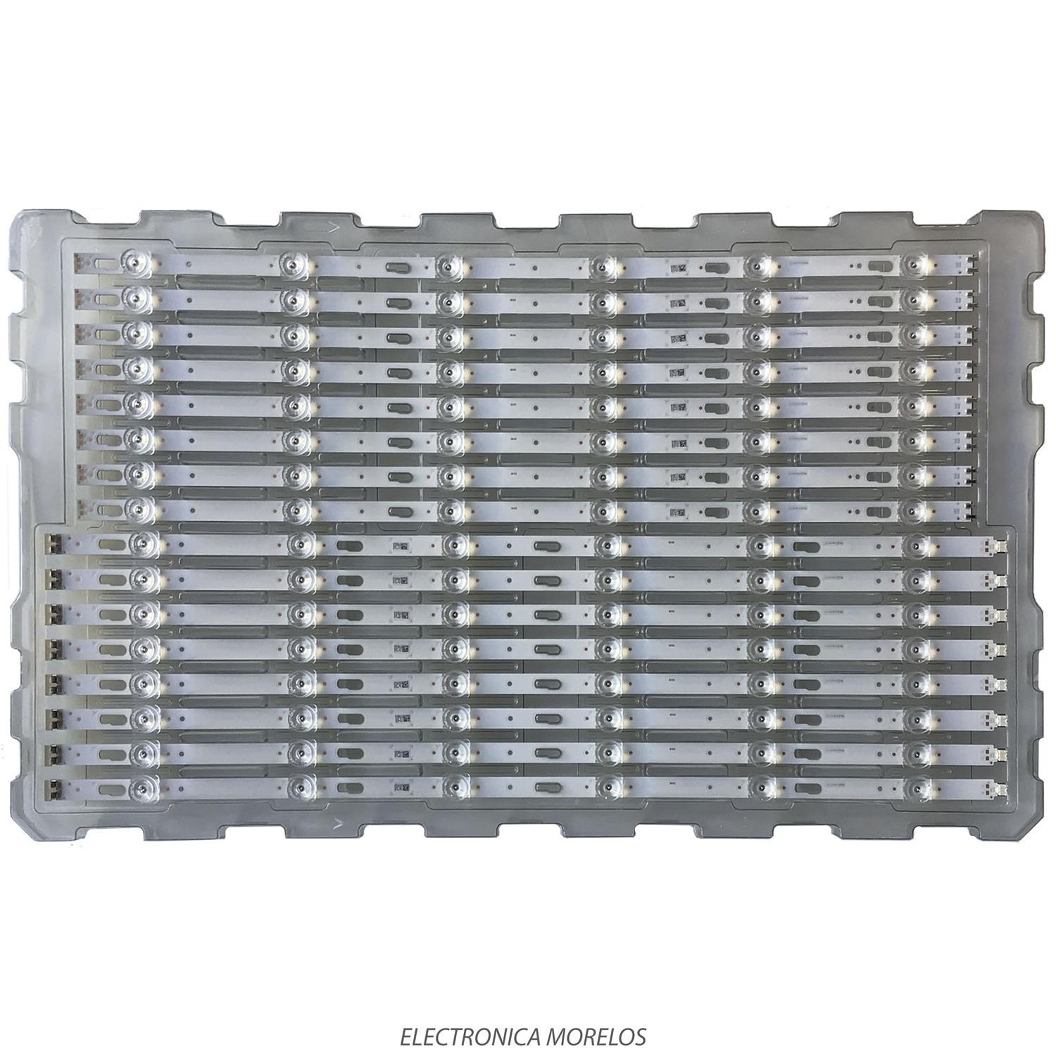 KIT DE LED'S PARA TV SAMSUNG / NUEVOS ORIGINAL  8 PZ / NUMERO DE PARTE BN96-50458A / BN96-50459A / V0T7-580MA-R0 / V0T7-580MB-R0 / GS-AL2 / PANEL CY-BT058HGCV1H / CY-BT058HGPV1H / MODELO UN58TU7000FXZA XC04 - Imagen 2